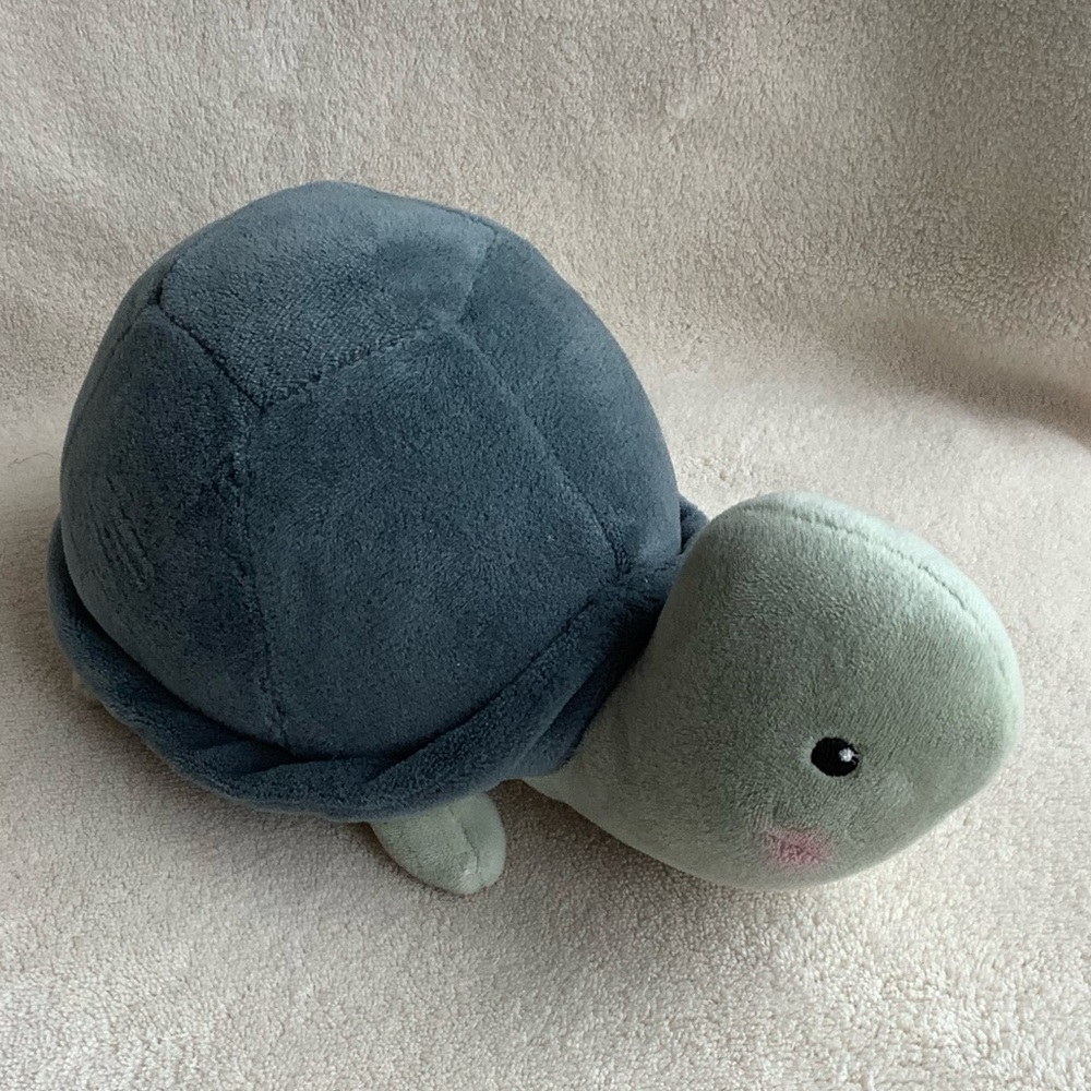 H & M Home Plush Green Turtle Stuffed Animal Toy
